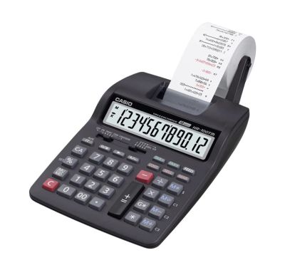 เครื่องคิดเลข เครื่องคิดเลขพิมพ์กระดาษ รุ่น HR-100RC (สีดำ) [ส่งฟรี] มีบริการเก็บเงินปลายทาง *พร้อมส่ง/ถูกสุด*