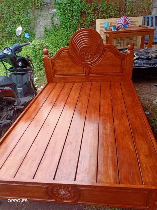 wooden gmelina bed frame,60x75 Lazada PH