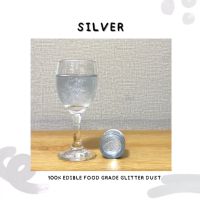 SILVER | EDIBLE GLITTER FOR DRINKS OR DESERT!