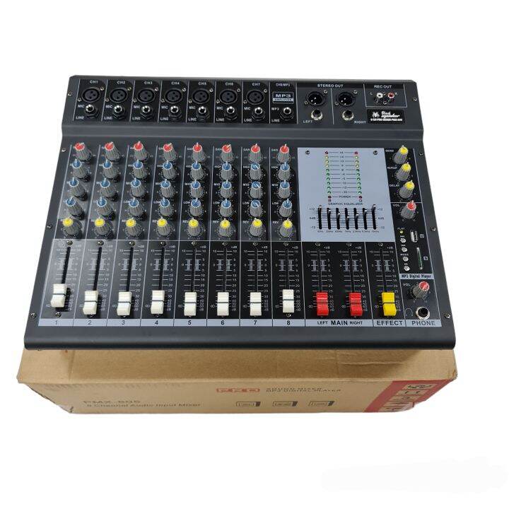 Power Mixer Black Spider PMX 805 ( 8Channel Full) Bluetooth Lazada