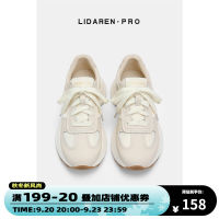 Li Daren รองเท้าเทรนเนอร์หนังแท้แนววินเทจสำหรับผู้หญิงรองเท้าวาฟเฟิล CORTEZ แบบใหม่ปี2023รองเท้าทรงคุณพ่อพื้นหนาแบบสปอร์ตแนวลำลอง