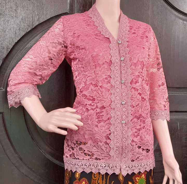 BISA COD. ELLOVE BLUS BROKAT TERBARU. KEBAYA WANITA MODERN. Cantik ...