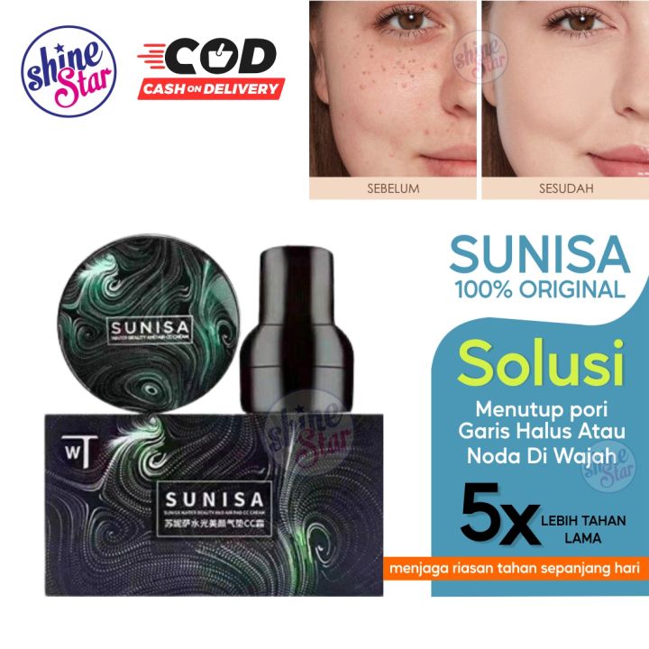 SHINE STAR - (COD) Bedak Tahan Air Dan Keringat / SUNISA Bedak Glowing ...