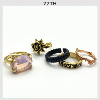 77th Love is Pain ring set Opal