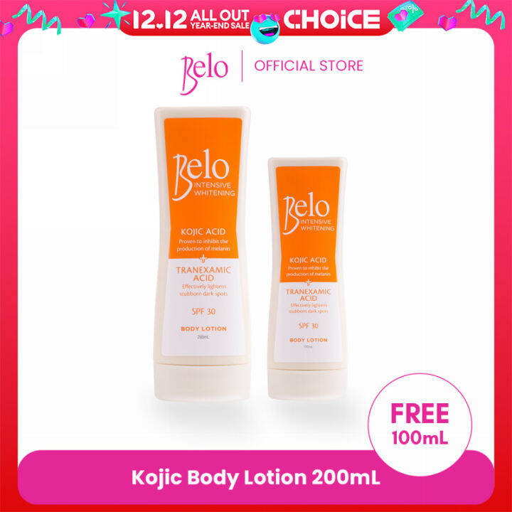 Belo Intensive Whitening Body Lotion 200mL + FREE 100mL | Lazada PH