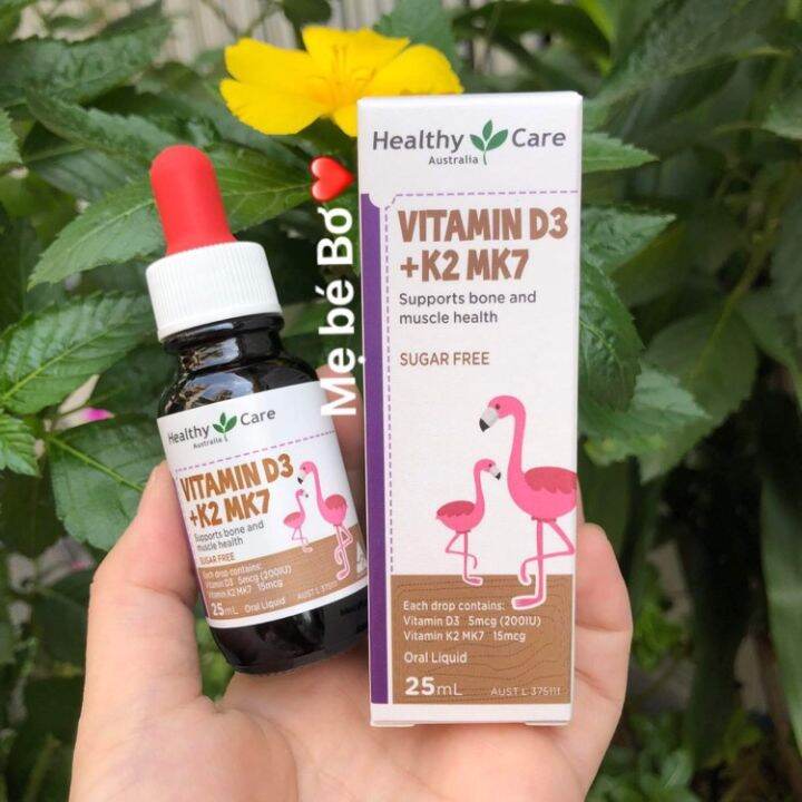 Vitamin D3 + K2 Mk7 Healthy Care Úc 25ml Lazada.vn