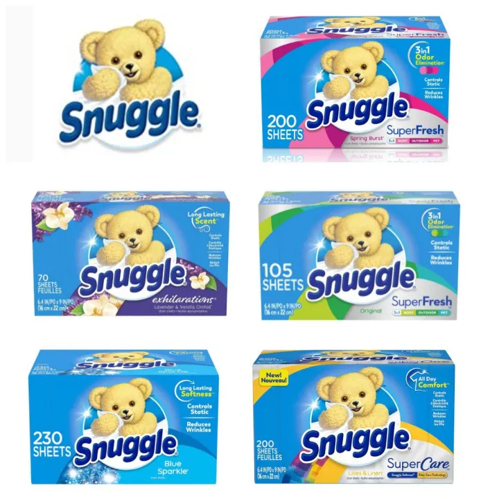 Snuggle Dryer Sheets แผ่นหอมอบผ้านุ่ม ใส่ในเครื่องอบผ้า | Lazada.co.th