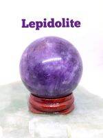 ? เลปิโดไลต์ ( Lepidolite ) บอลพร้อมฐานไม้ 
สีม่วงเข้ม เนื้อสะอาดสวย 
✨ น้ำหนัก รวมฐาน 152.5 กรัม 
☘️ขนาดเส้นผ่านศูยน์กลาง 46 มม.