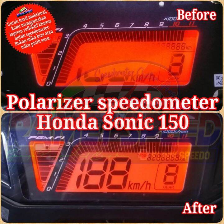 Polarizer speedometer Honda Sonic 150 polaris speedometer honda sonic