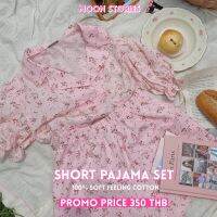 [พร้อมส่ง] Summer Lockdown Pajamas ชุดนอนขาสั้นลายดอกไม้สุดหวานจากแบรนด์ Moon Stories