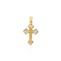 จี้ทรงไม้กางเขนทองคำสามกษัตริย์ 14 k (กะรัต)Three kings of gold cross pendant 14k