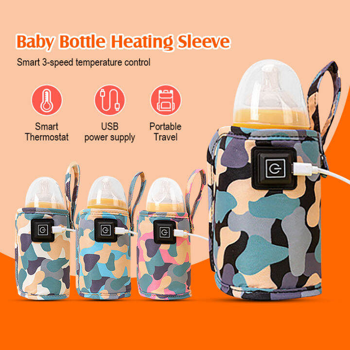 Portable Milk Bottle Warmer Insulation Thermostat Food Milk Heater Bag