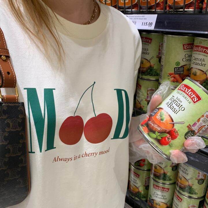 orangebaskets-เสื้อยืดโอเวอร์ไซส์-รุ่น-cherry-mood-tee