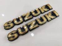 โลโก้ ข้าง ถังน้ำมัน 1คู่ Suzuki TR-S TRS Tora TR125 อาจใส่รุ่นอื่นๆได้ วัสดุเป็น พลาสติก