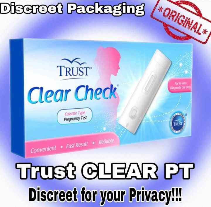 Trust Clear Pregnancy Test (Fast and Clear Result)Discreet packaging