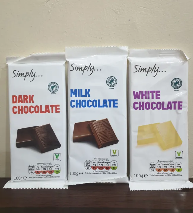 Simply Milk, White & Dark Chocolate 100gm Lidl UK Lazada PH