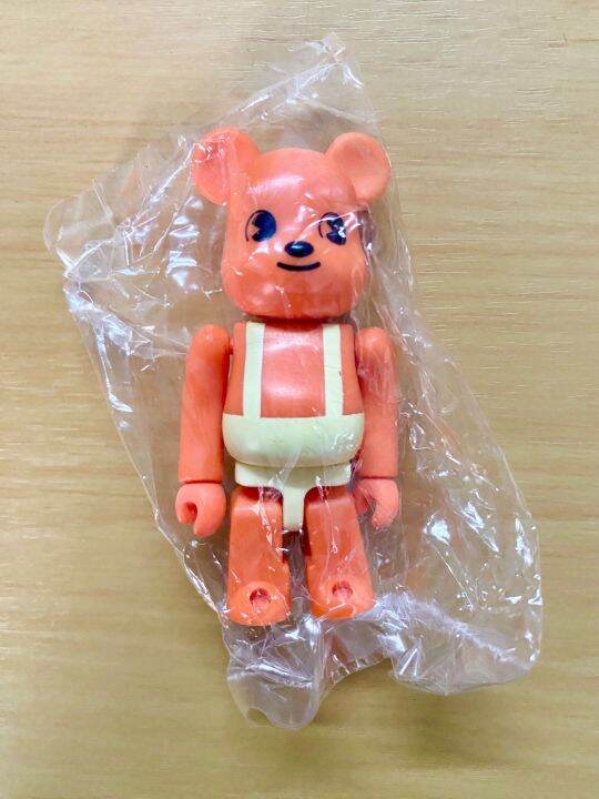 ฟิกเกอร์-bearbrick-100-series-6-orange-bear-cute-ใหม่ในซอง-มีการ์ด-ของญี่ปุ่นแท้-งาน-medicom-toy