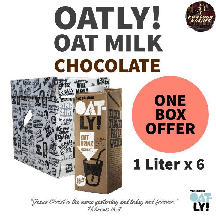 [One Box Offer] OATLY! Oat Milk 1L Chocolate Oat Drink from Sweden ...