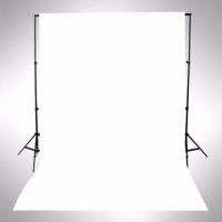 Backdrop Photo lighting studio ฉากผ้ามัสลิน 3x6 เมตร - สีขาว