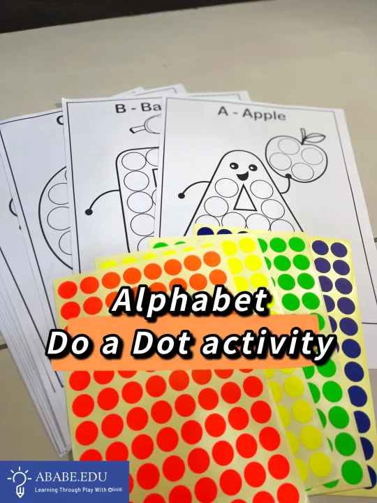 【Ready Stock】 Alphabet Do a Dot worksheet Montessori Early Learning ...