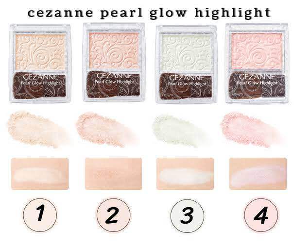 cezanne-pearl-glow-highlight-ไฮไลท์-เพื่อผิวเปล่งประกาย-ของแท้จากประเทศญี่ปุ่น