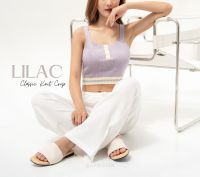 Classic knit crop ; LILAC