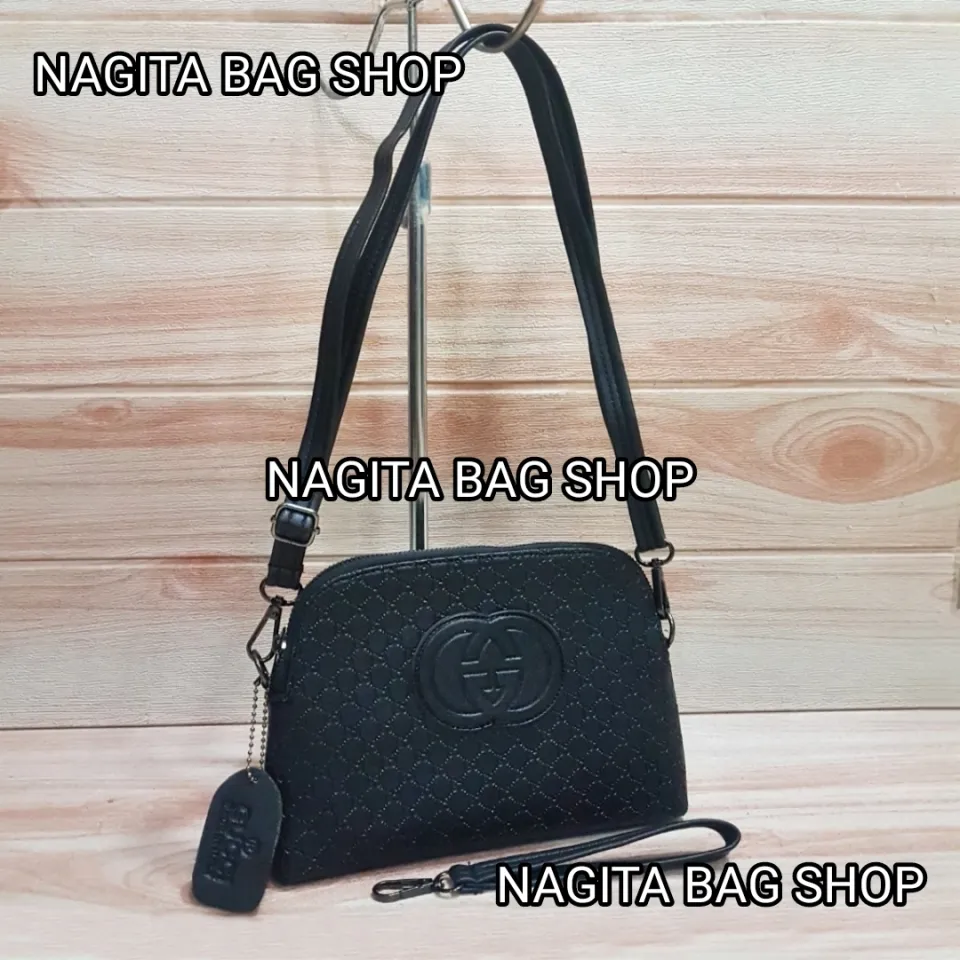 Gucci Soho Black Shoulder Bag Crossbody Tas Selempang Hitam