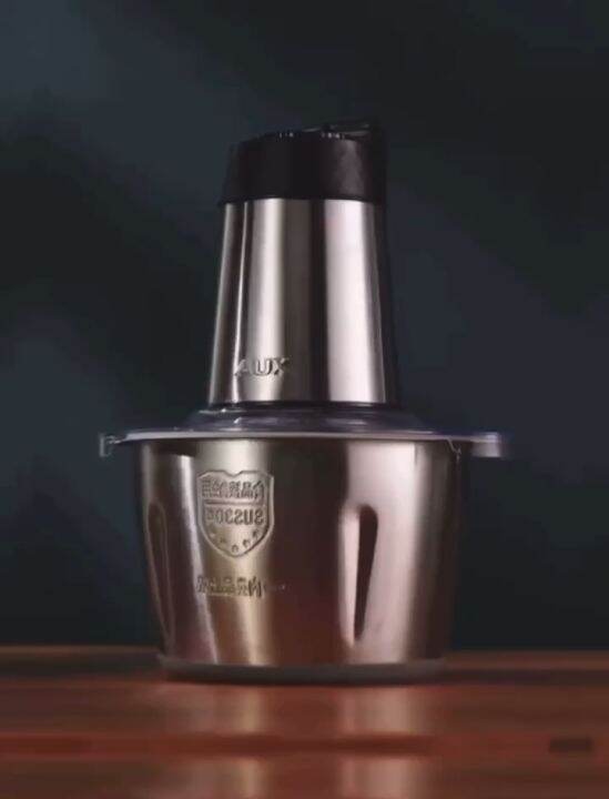 WXD 2L Stainless Steel Meat Grinder, Home Cooking Machine Multipurpose