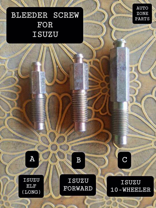 1 Piece Brake Wheel Cylinder Bleeder Screw for Isuzu Elf and Trucks