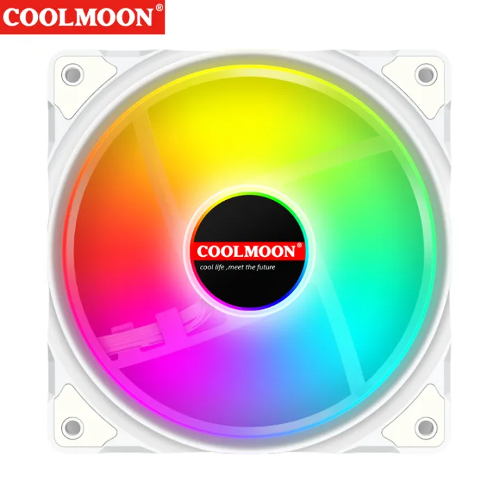 COOLMOON 120mm Cooling Fan 5V 3Pin ARGB PC Case Cooler Aura Sync ...