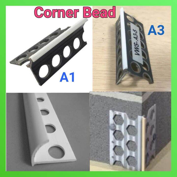 (2.5meter/8kaki++) Pvc Corner Bead/ Tile Corner Lazada