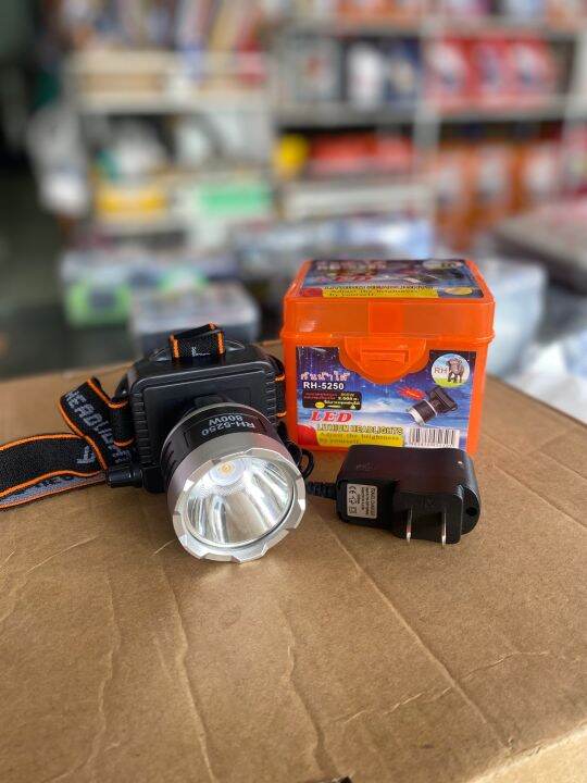 ไฟฉายคาดหัว-led-รุ่น-rh-5250-กันน้ำได้-ไฟสีขาว-จำนวน-1ตัว