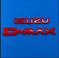 โลโก้* ISUZU D-MAX สีแดง ติดท้ายกระบะ ISUZU D-max 2012-2019 ราคาต่อชุด มี 2 ชิ้น