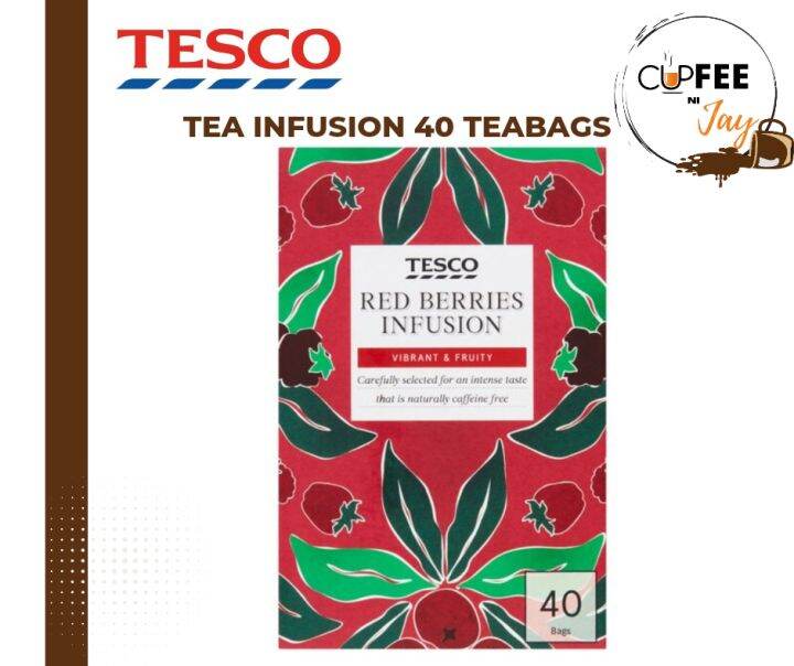 tesco tea infusion RED BERRIES 40 teabagS Lazada PH