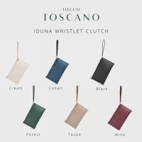 IDUNA WRISTLET CLUTCH | กระเป๋าถือผู้หญิง  ,  กระเป๋าหนังจากใยแอปเปิ้ล , Vegan (Cream, Cobalt, Forest, Taupe, Black, Wine)