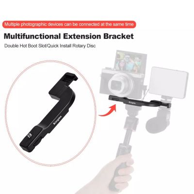 Kingma Vlog Shooting Quick Release Cameras Accessory Plastic For Microphone Hot Shoe Plate Dua Slot Easy Install Extension Durable