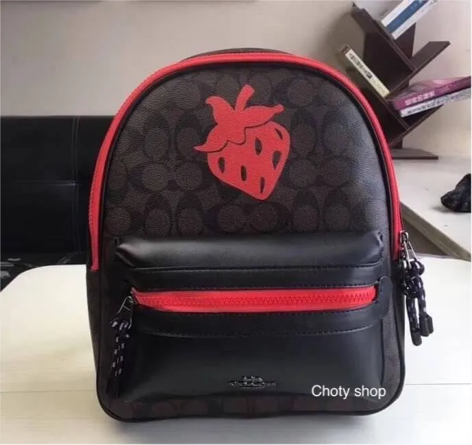 MEDIUM CHARLIE BACKPACK IN SIGNATURE CANVAS Lazada.co.th