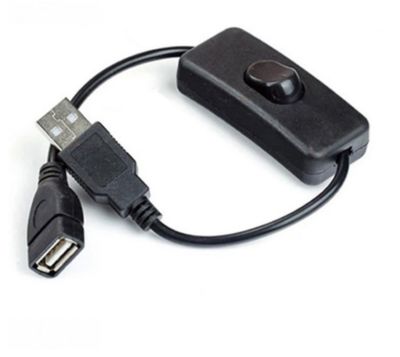 USB พร้อมสวิตช์เปิด/ปิดสายเคเบิลสลับสำหรับโคมไฟ USB พัดลม USB Power Supply line ขายร้อนทนทานอะแดปเตอร์