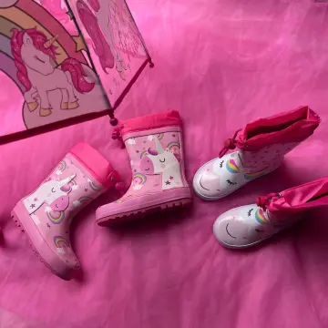 Cheap pink rain on sale boots