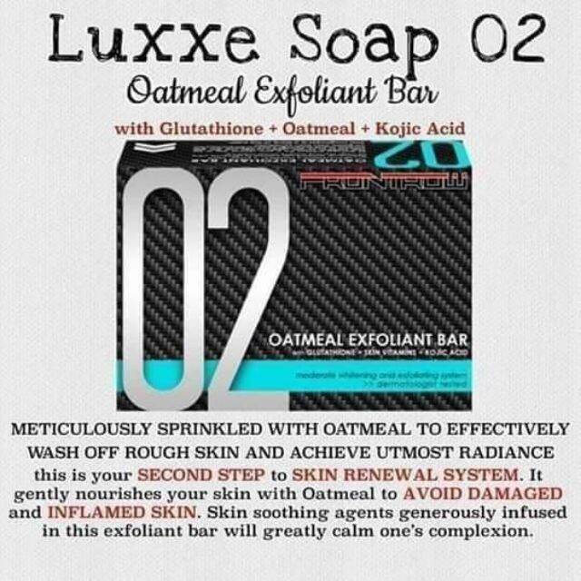 LUXXE SOAP 02 OATMEAL EXFOLIANT BAR with GLUTATHIONE plus SKIN VITAMINS plus KOJIC ACID Lazada PH