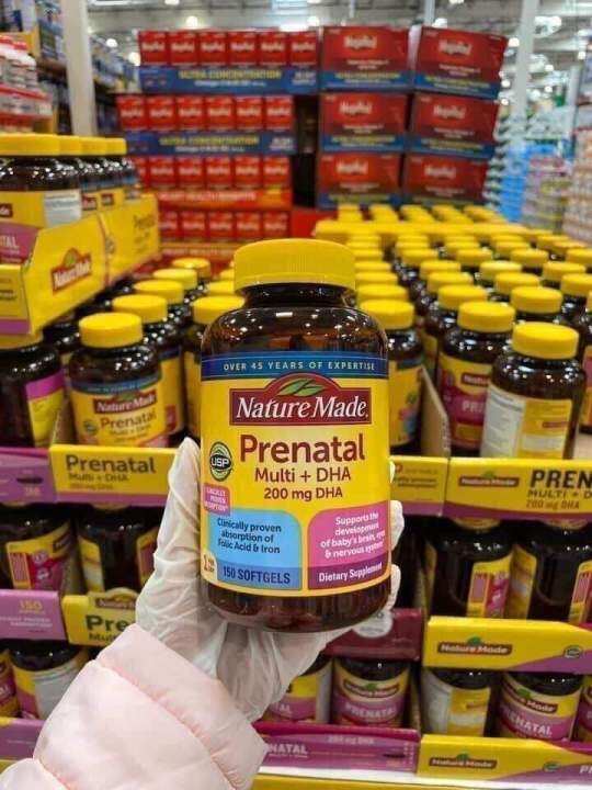 Nature Made Prenatal Multi Dha 200mg [ 150 Softgels ] Lazada