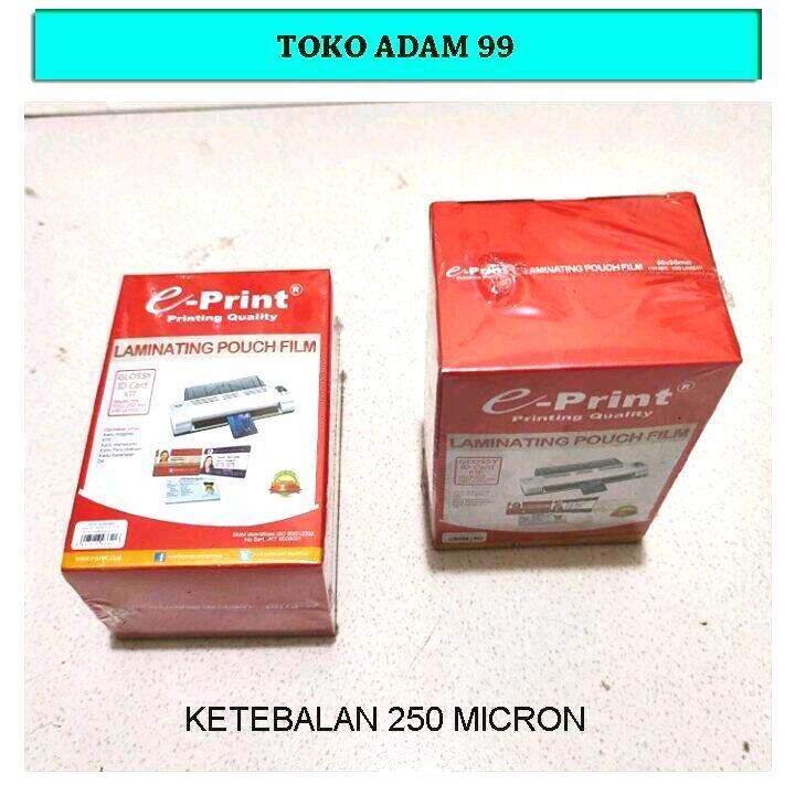 1 Pak Plastik Laminating KTP 250 Micron Isi 100 Lembar Lazada Indonesia