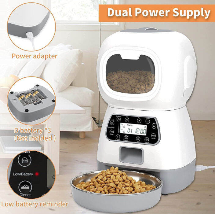 3.5L WIFI Pet Feeder Smart Feeder Pet feeder automatic spot manual