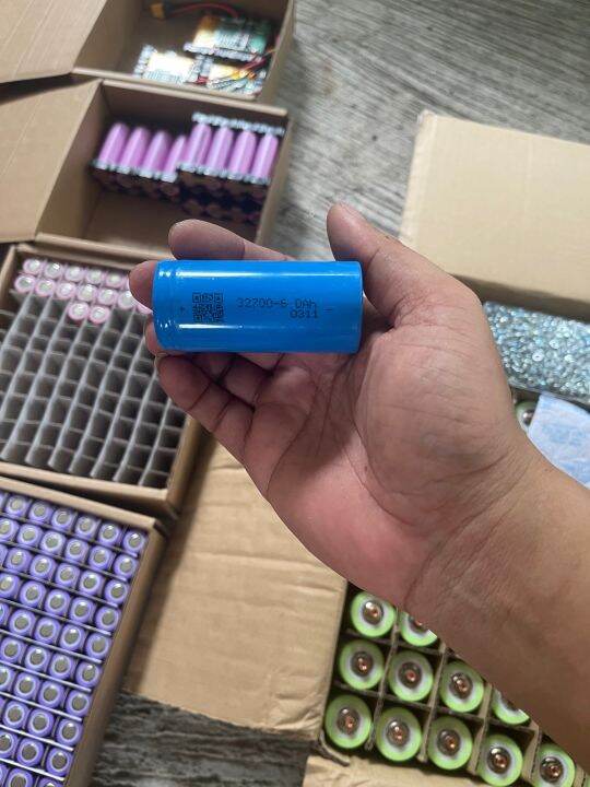 แบตเตอรี่ลิเธียมฟอสเฟต-lifepo4-32700-3-2v-ความจุ-6000-mah-ถ่านชาร์จ-แบตเตอรี่-ราคาต่อหน่วย-1-ชิ้น