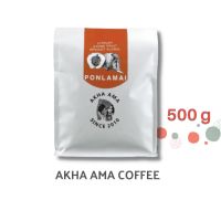 AKHA AMA COFFEE กาแฟอาข่า อ่ามา : PONLAMAI เมล็ดกาแฟคั่ว อาข่า อาม่า (คั่วอ่อนมาก/Very Light 500g)