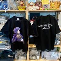 ?พร้อมส่ง เสื้อ ADLV BABY FACE PURPLE DINOSAUR SHORT SLEEVE T-SHIRT BLACK