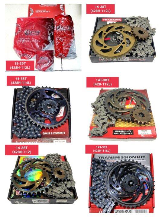 Gear Gir Set Paket Komplit Jupiter Mx New (UKURAN LIHAT DI FOTO) Lazada Indonesia