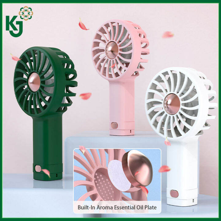 KJ mini electric rechargeable handheld fan for school 3 speeds mini usb ...