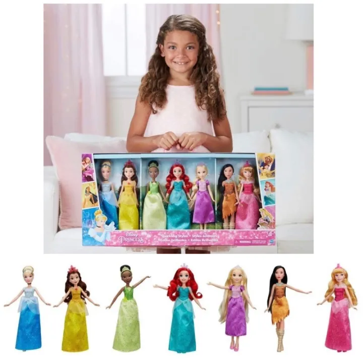 7 Disney Princess 7 Dolls