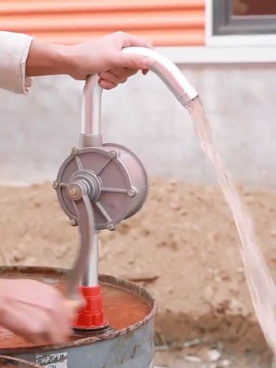 【Manila Stock】Hand Rotary Oil Pump Manual Hand Pressure Type Pump Heavy Drum Rotary New Oil Fuel